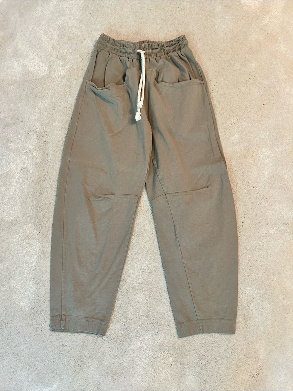 Free People Olive Drawstring knit pants XS